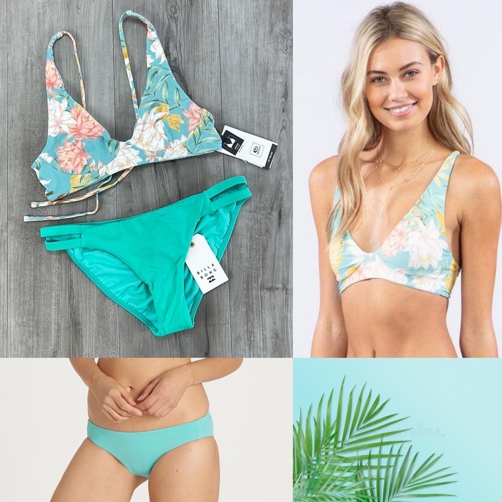 ☀️BILLABONG☀️RIP CURL☀️ LA BONITA REVO CROP SOL SEARCHER LOWRIDE BIKINI